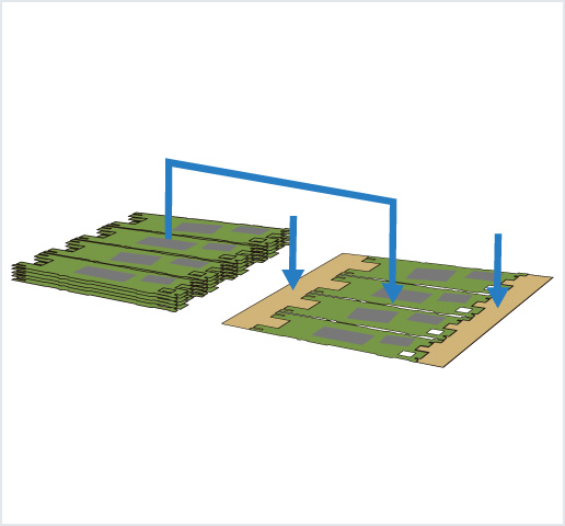 ［Image］PCB placer： HDI 基板用高精度框架排列机